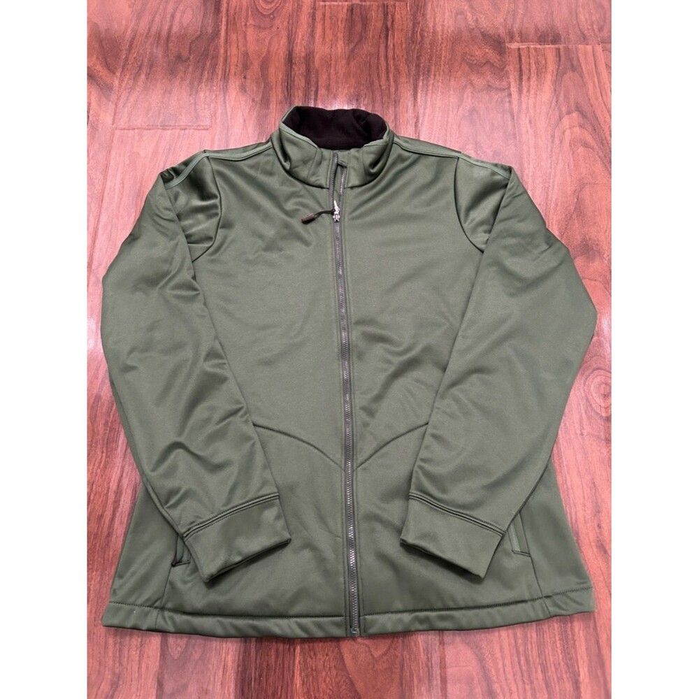Antigua Dark Pine Green Golf Performance Full-Zip Jacket